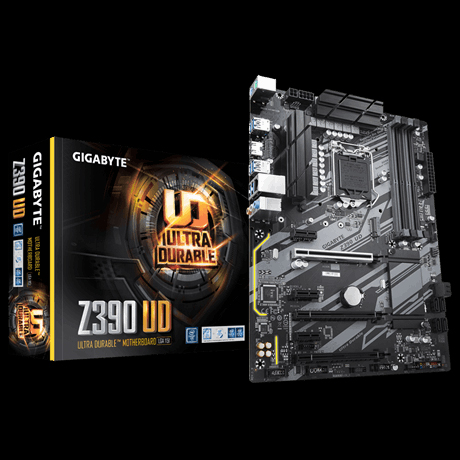 GIGABYTE Z390 UD LGA 1151 (300 Series) Intel Z390 SATA 6Gb/s ATX Intel  Motherboard for Cryptocurrency Mining with Above 4G Decoding, 6 x PCIe Slots