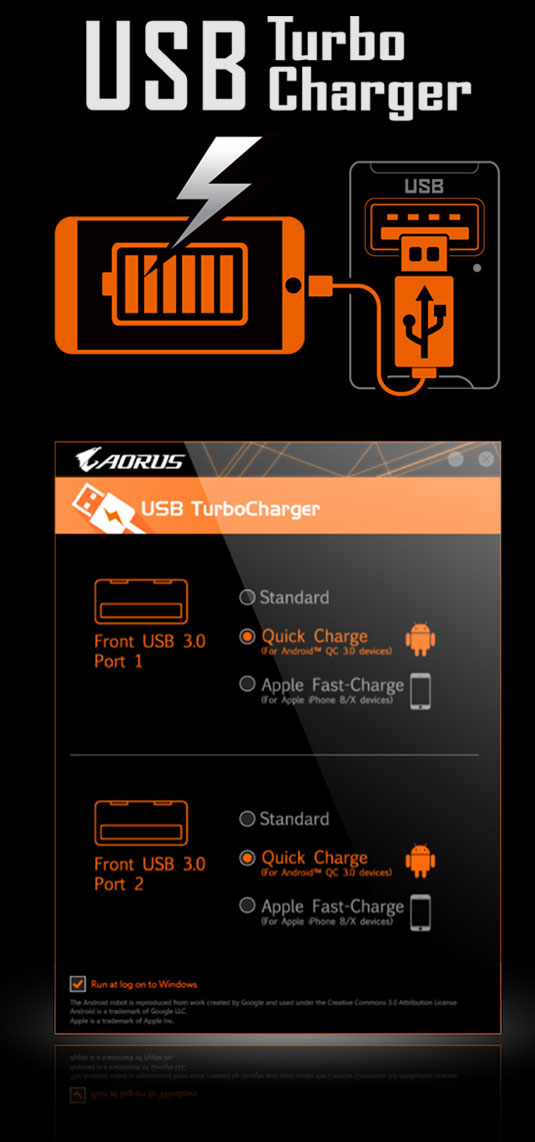 USB turbo charger icon