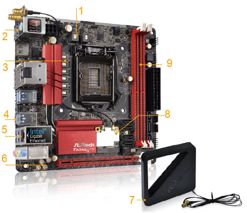 Asrock Asrock Fatal1ty Gaming Z170 Gaming Itx Ac Lga 1151 Mini Itx Intel Motherboard Newegg Com