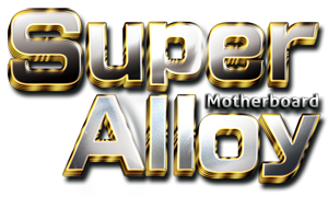 Super Alloy Motherboard Graphic Text