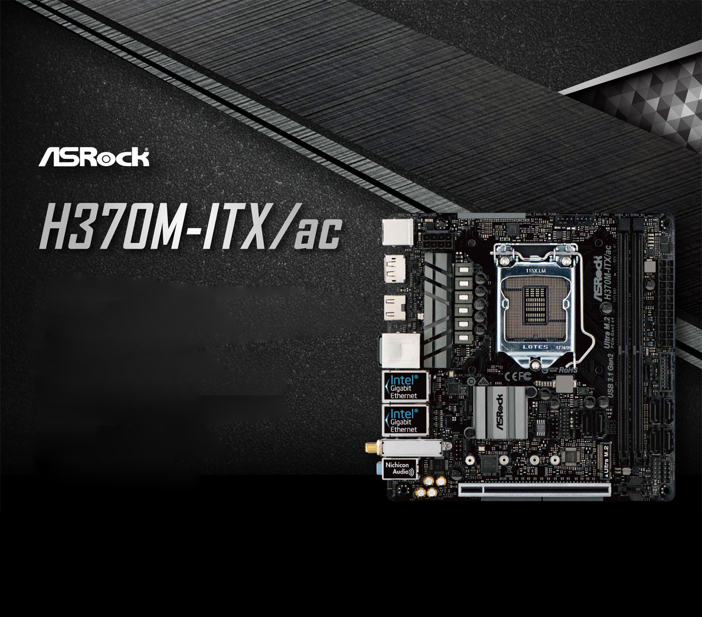 Asrock h370m itx ac обзор