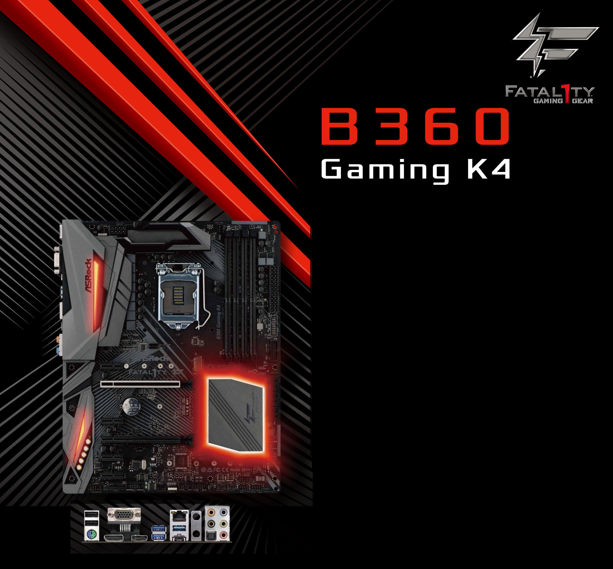ASRock Fatal1ty B360 Gaming K4 LGA 1151 (300 Series) ATX Intel 