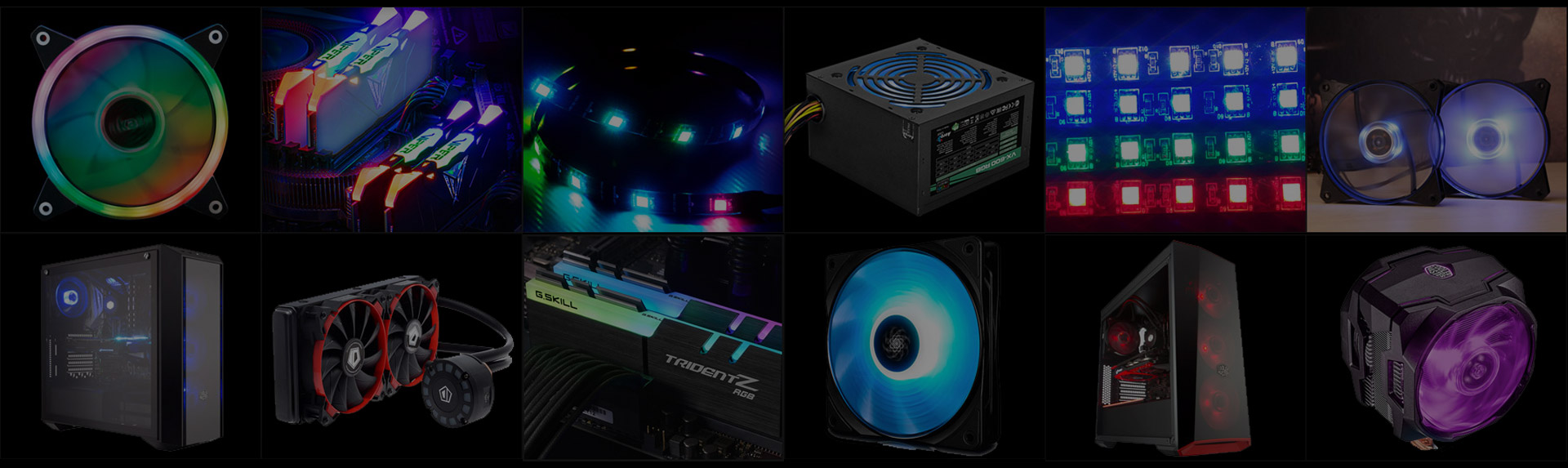 The many different accessories that can be used with the Polychrome Sync Compatible B365 Motherboard