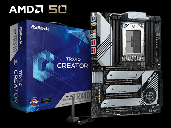 ASRock TRX40 CREATOR sTRX4 AMD TRX40 SATA 6Gb/s ATX AMD