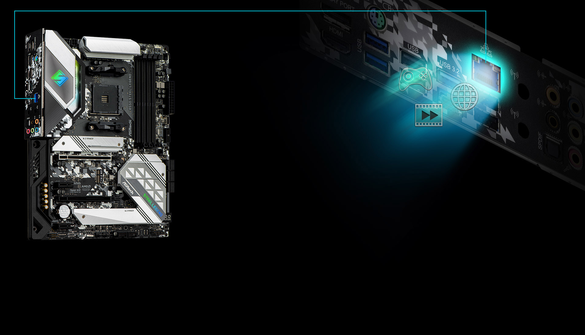ASRock B550 STEEL LEGEND AM4 ATX AMD Motherboard - Newegg.com