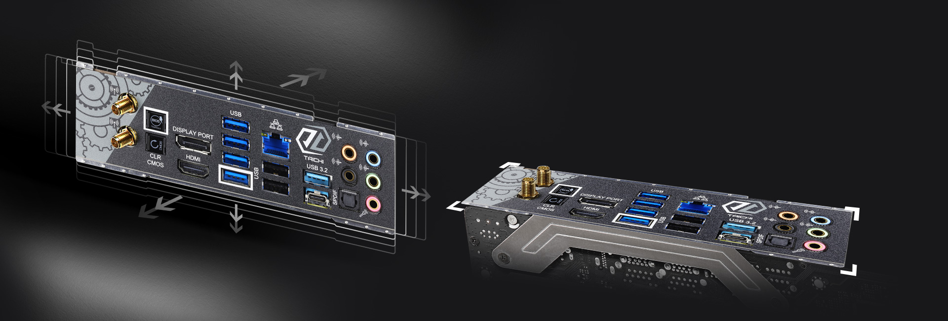 Integrated I/O of the motherboard