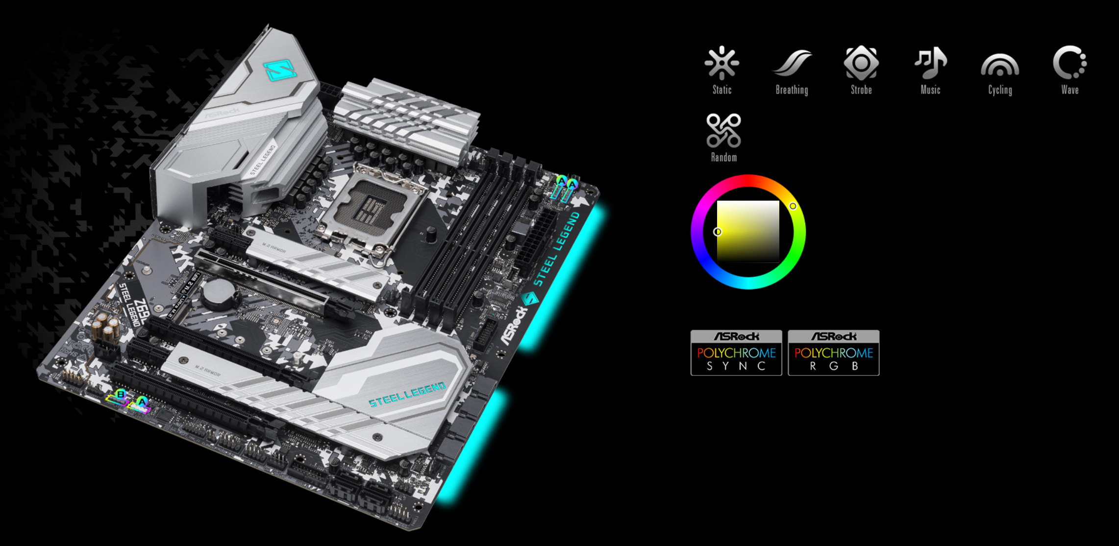 ASRock Steel Legend Intel Z690 Intel 12th Gen ATX Motherboard PCIe 5.0 DDR4 3x M.2 USB Type-C