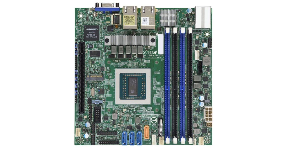 SUPERMICRO MBD-M11SDV-4CT-LN4F-O Mini ITX Server Motherboard 