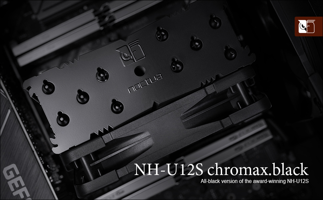 Noctua Nh U12s Chromax Black 1mm Single Tower Cpu Cooler Black Newegg Com