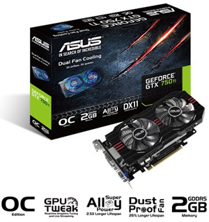 Used - Like New: ASUS GeForce GTX 750 Ti DirectX 11 GTX750TI-OC-2GD5 ...