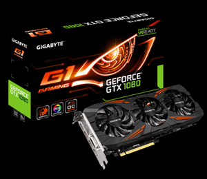 GIGABYTE GeForce GTX 1080 G1 Gaming GV-N1080G1 GAMING-8GD Video 