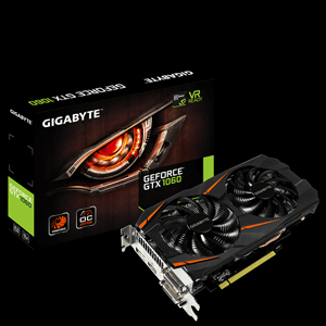 GIGABYTE GeForce GTX 1060 DirectX 12 GV-N1060WF2OC-3GD 3GB 192-Bit