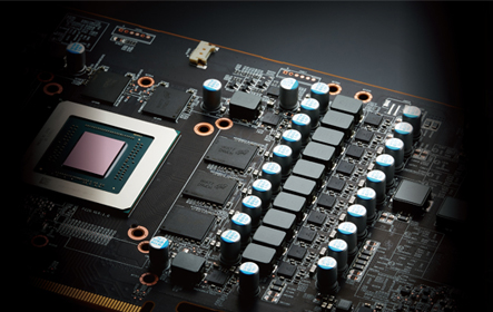 Liquid Devil Radeon RX 5700 XT GPU close-up