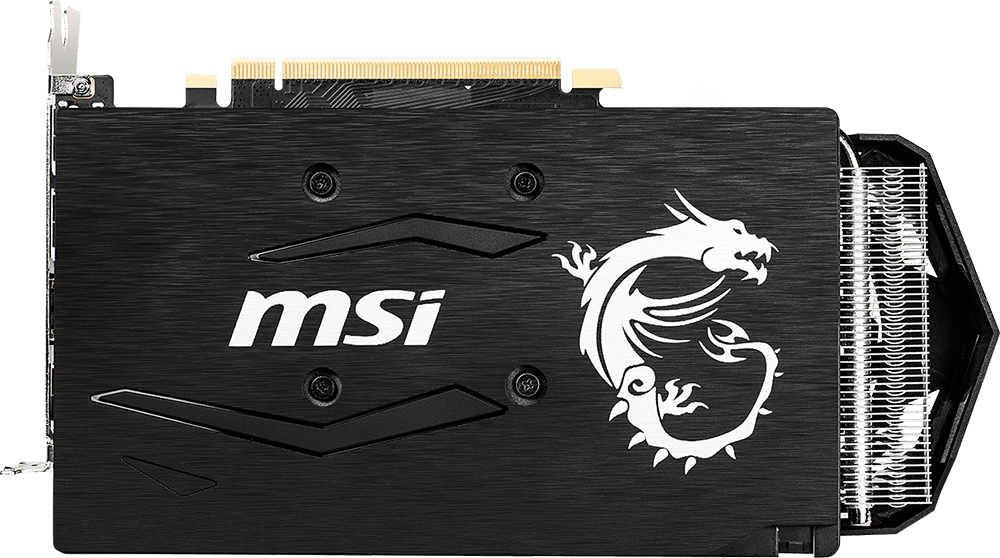 The back side of the GTX 1660 Ti ARMOR 6GOC graphics card