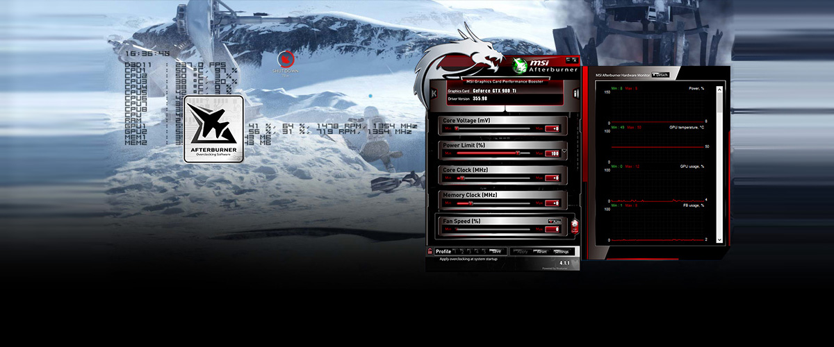 msi afterburner 6700 xt