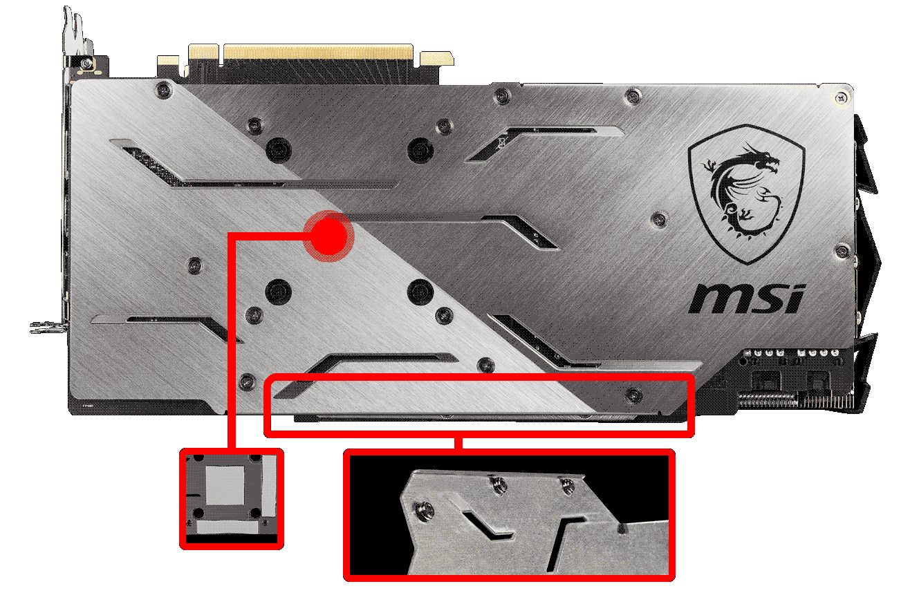 MSI 2070 бэкплейт. Backplate для видеокарты MSI. Бэкплейт 2070 super. Металлический бэкплейт для RTX MSI. Термопрокладки x game