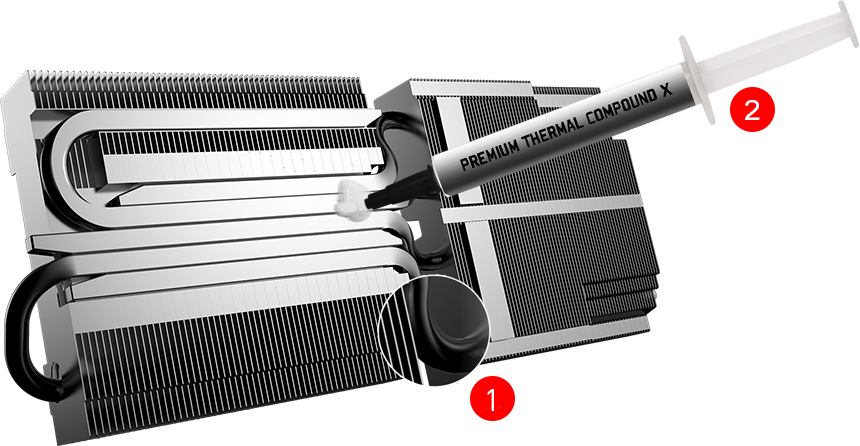  the detail of the SMOOTH HEAT PIPES 