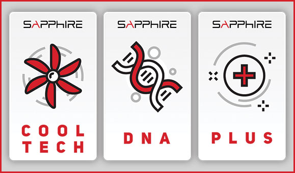SAPPHIRE PULSE Radeon RX 5500 XT DirectX Special Edition featuress are divided into three categories