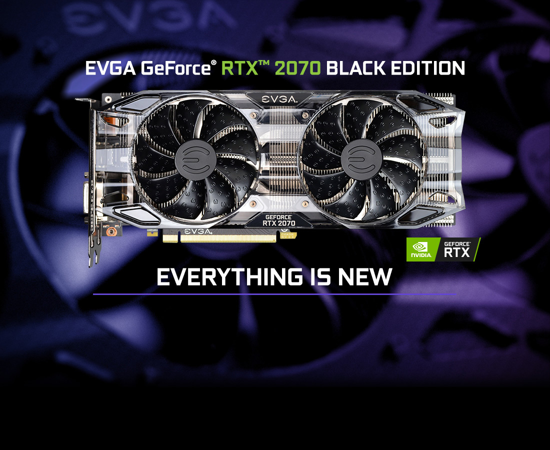 EVGA GeForce RTX 2070 Black GAMING, 08G-P4-1071-KR, 8GB GDDR6, Dual HDB Fans Newegg.com