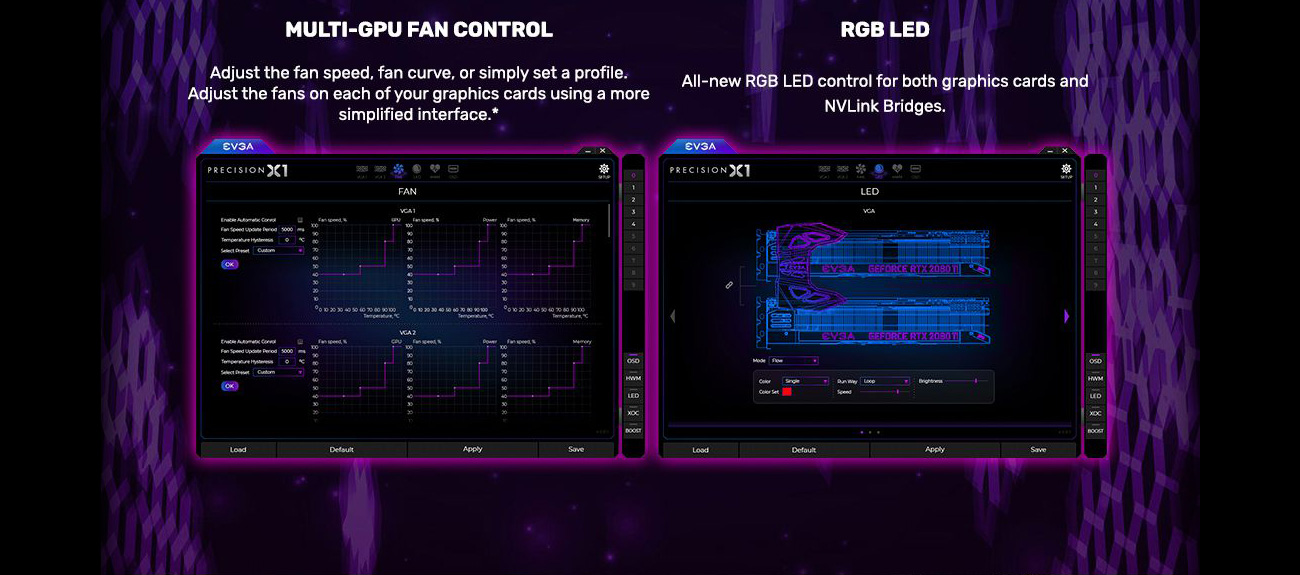 MULTI-GPU FAN CONTROL, RGB LED
