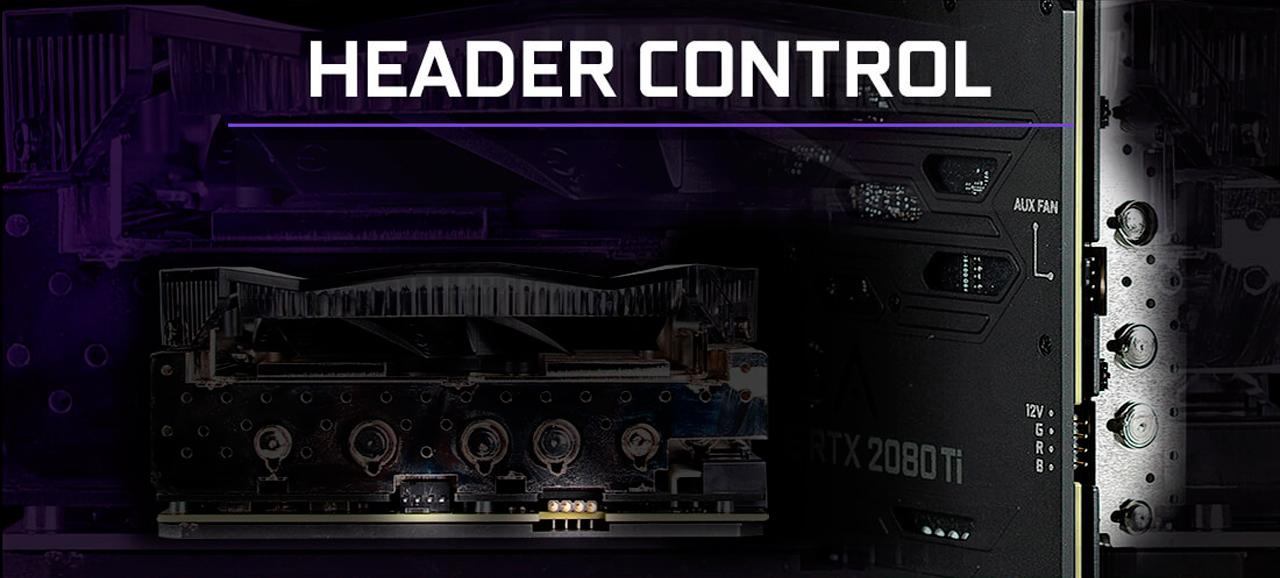 EVGA GeForce RTX 2070 Super FTW3 ULTRA+ Gamings Header control