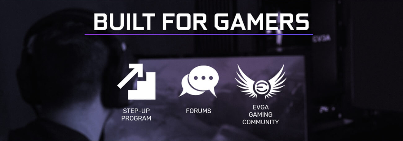 step-op program icon , forums icon, evga gaming community icon