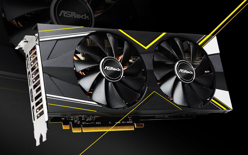 close look at the dual fans