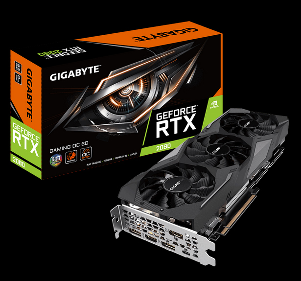 GIGABYTE GeForce RTX 2080 GAMING OC 8G Graphics Card, 3 x ...