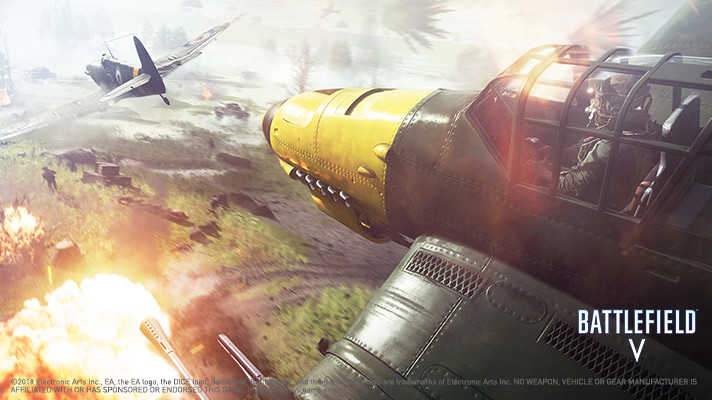 Battlefield V Game Shot Showing Aerial Combat