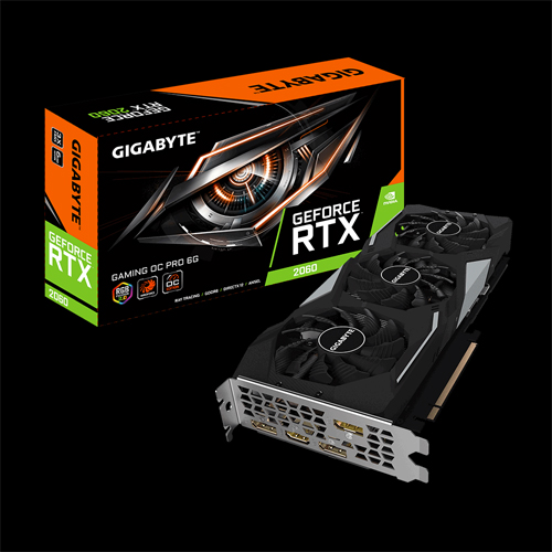 GIGABYTE GeForce RTX 2060 GAMING OC PRO 6G Graphics Card, 3 x 