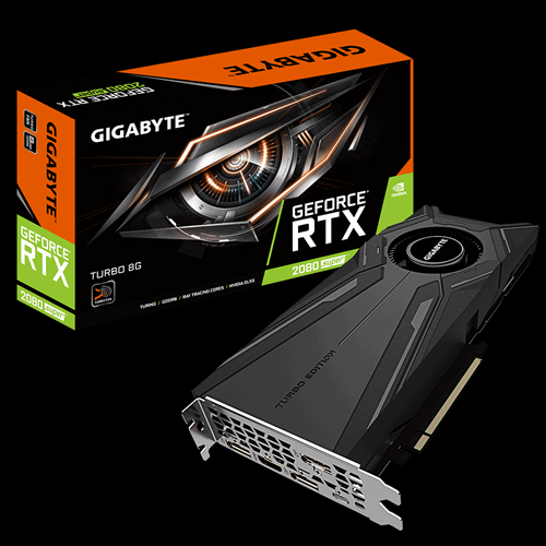 GIGABYTE RTX 2080 GV-N208SGAMING OC-8GC Graphics Card Next to Its Product Box