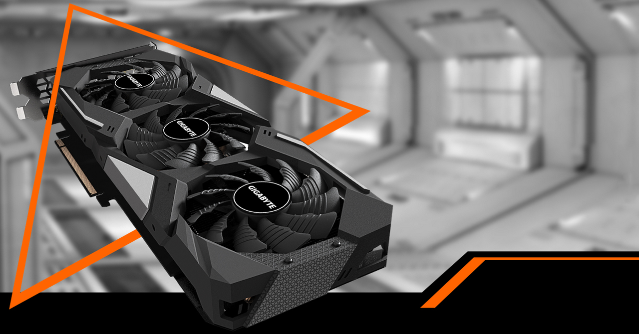 GeForce® GTX 1660 SUPER™ GAMING OC 6G Graphics Card with background