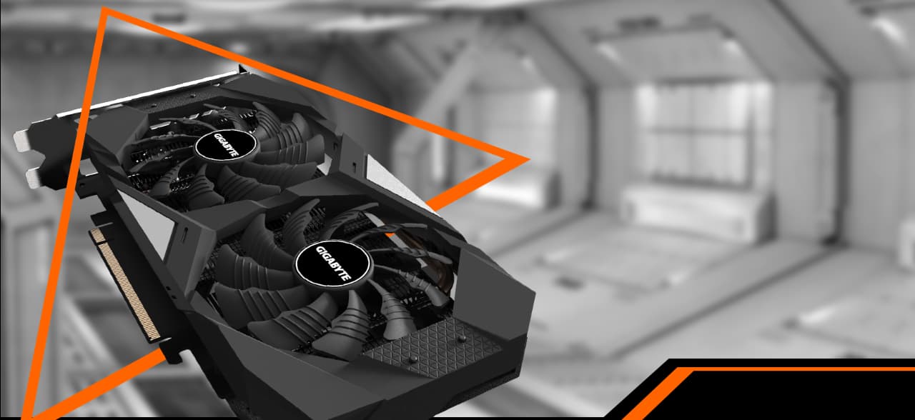 GIGABYTE GeForce RTX 2070 WINDFORCE 2X 8G with WINDFORCE 2X cooling system banner