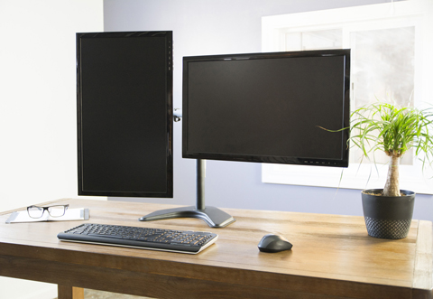 Vivo Dual Monitor Articulating Desk Stand Mount Adjule Fits Vivo Dual Monitor Articulating Desk Stand Mount V002f