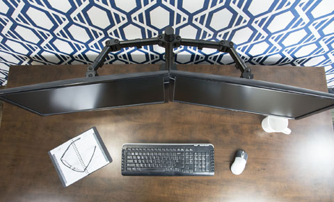 Vivo Dual Monitor Arms Fully Adjustable Desk Mount Articulating