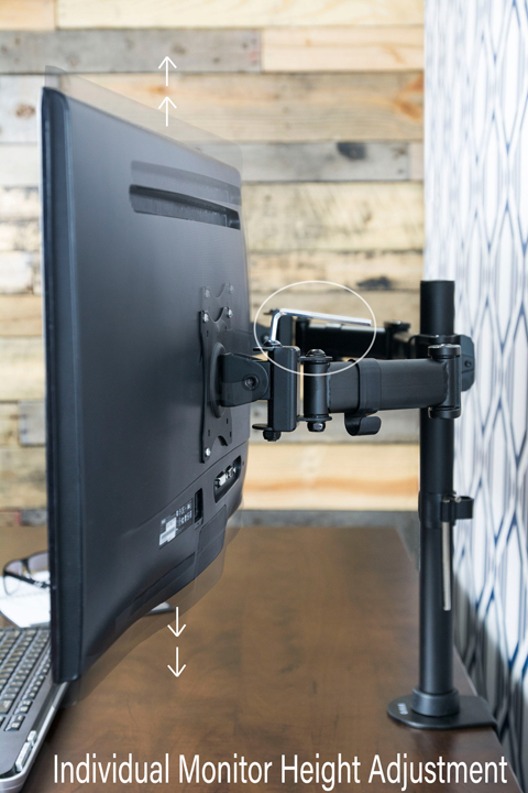 Vivo Dual Monitor Arms Fully Adjustable Desk Mount Articulating