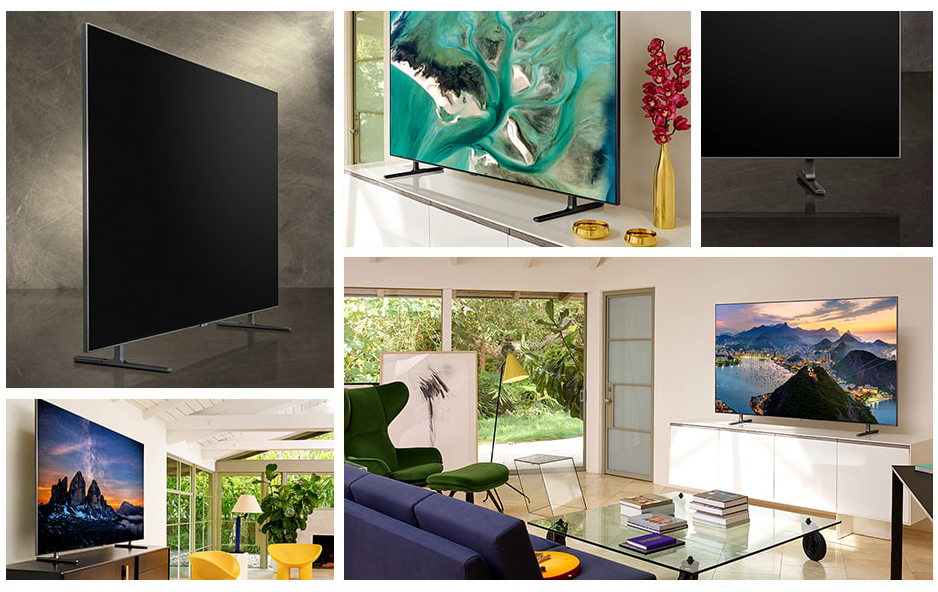 Телевизоры сбер qled. Самсунг q80r. Samsung телевизор 2020 года. Samsung телевизор новый в плёнках рекламных. Разница QLED И led.