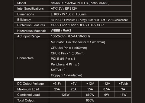 Seasonic Ss 660xp2 Atx 12v Eps 12v 660w 80 Plus Platinum Full