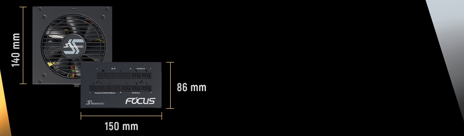 Seasonic Focus Length, width and height