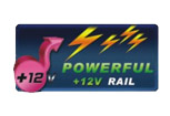 Powerful single +12V Rail Badge