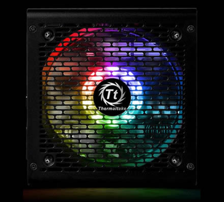 10 Pre-Installed RGB LEDs on the Thermaltake GX1 Power Supply