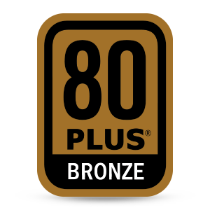 80 PLUS BRONZE badge