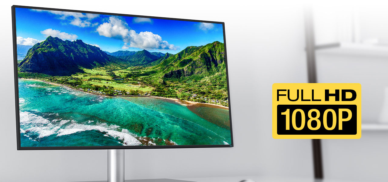 vivid and sharp graphics with 1920x1200@60Hz 1080p Full HD video resolution plus audio output