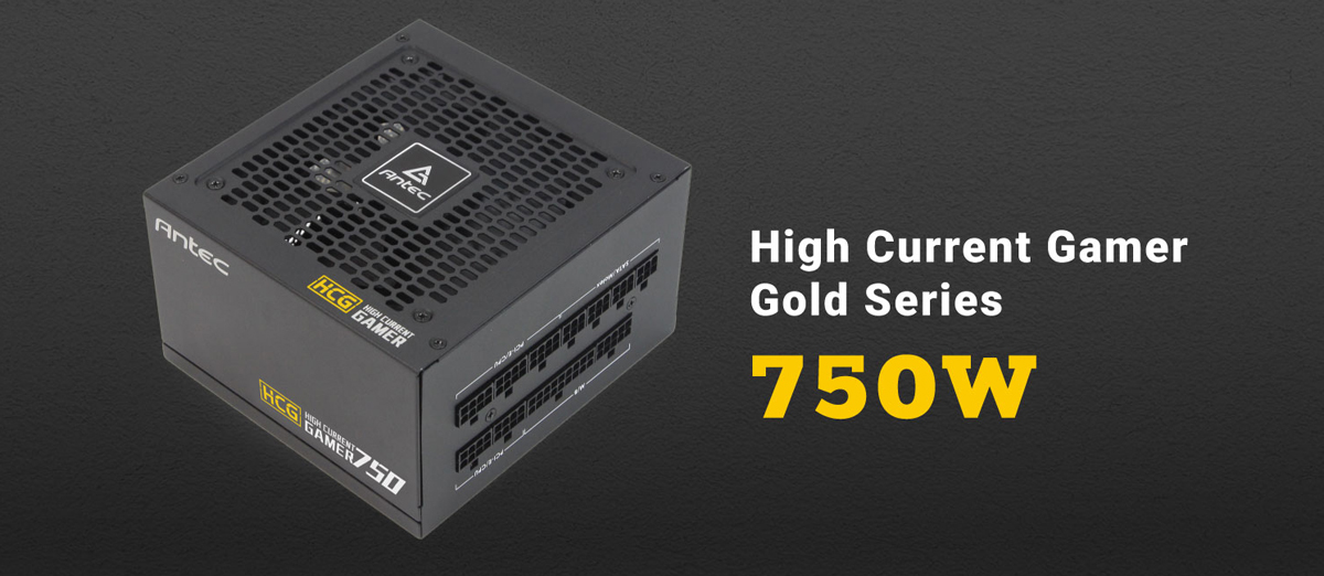 Antec High Current Gamer Series HCG750 Gold, 750W Fully Modular,  Full-Bridge LLC and DC to DC Converter Design, Full Japanese Caps, Zero RPM  Manager,