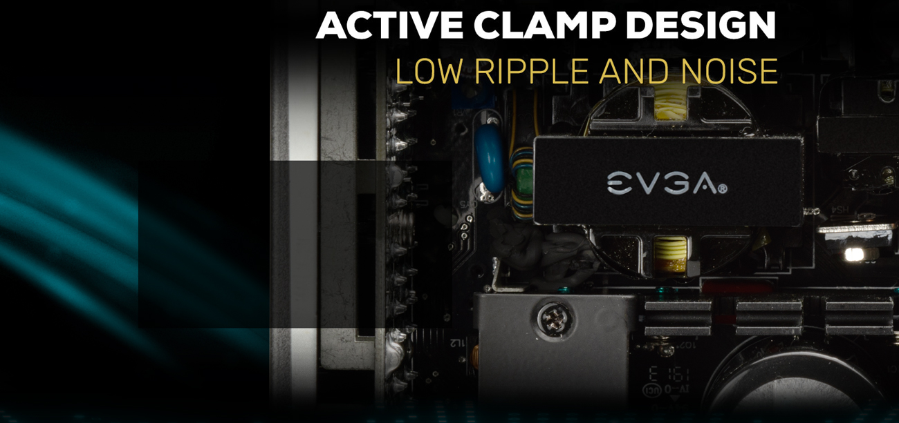 EVGA SuperNOVA 850 G5 Active clamp design low ripple and noise show