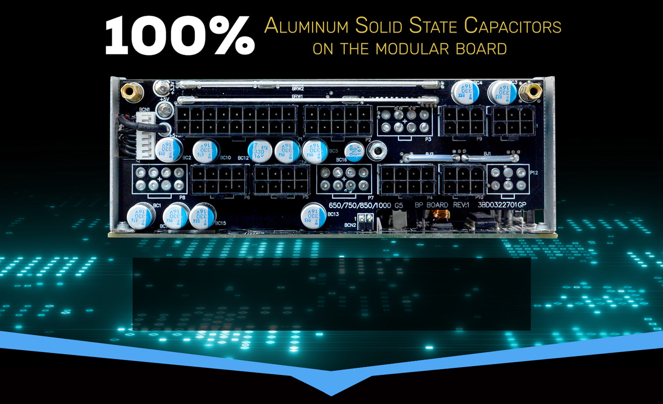 Condensateurs à semi-conducteurs 100 % aluminium sur la carte modulaire Démonstration
