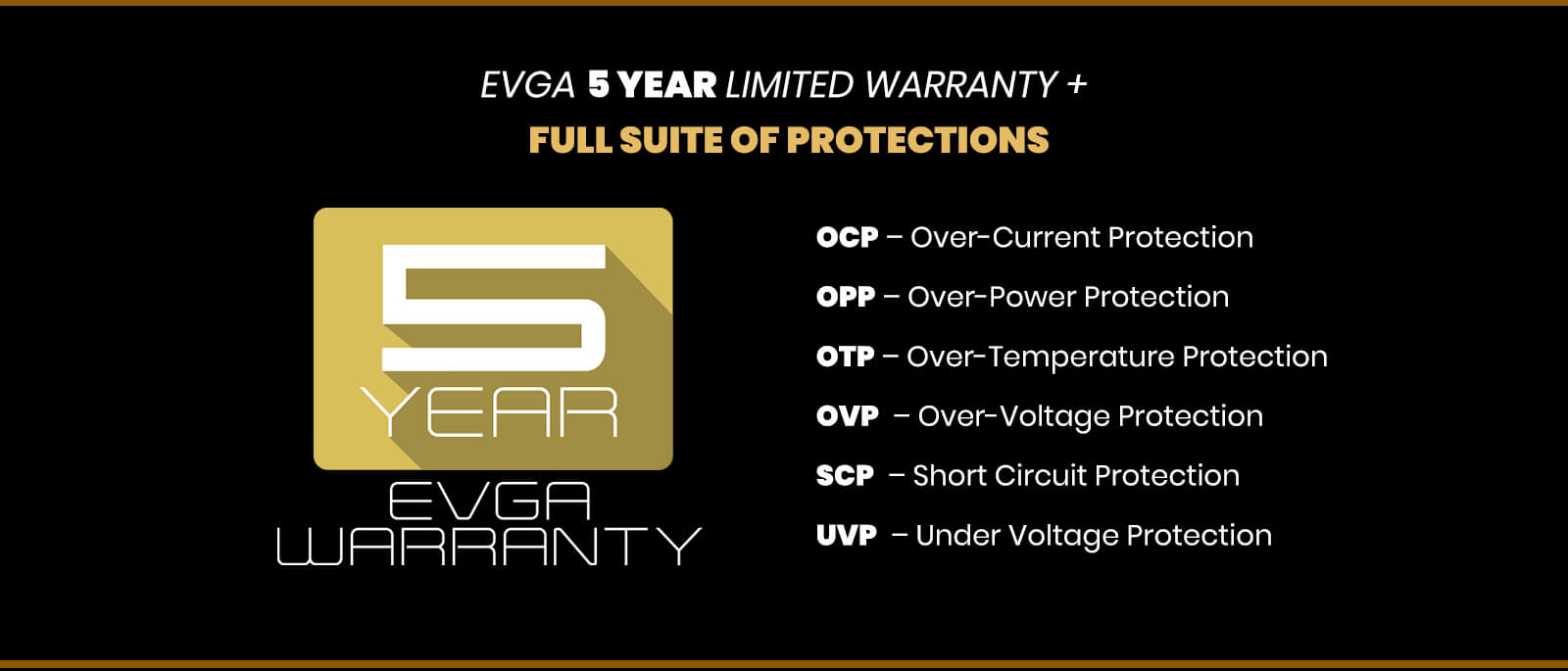 EVGA 5 Year Limited Warranty icon