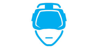 a blue VR headset icon