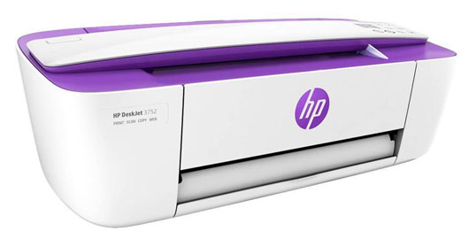 HP DeskJet 3755 All In One Printer In White And Purple Newegg Com   WHITE PURPLE 