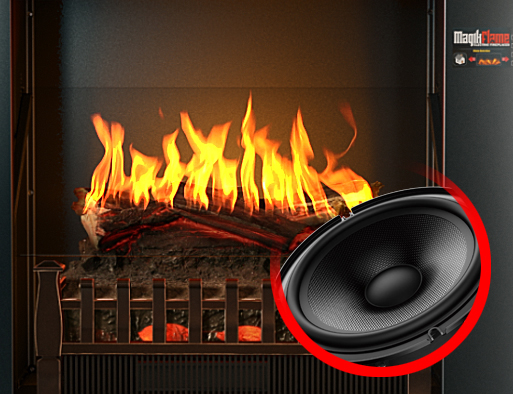 The Magikflame Holoflame Bluetooth Electric Fireplace Our